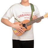 Max Adjustable Double Hook Ukulele Shoulder Strap Hands Free Green