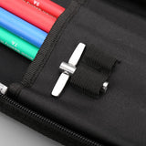Max Cotton Padded Drumstick Bag - Soft Carrying Case for Sticks Mallets Black