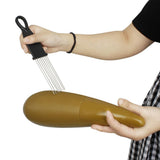 Maxbell Plastic Guiro with Scraper Percussion Instrument