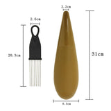 Maxbell Plastic Guiro with Scraper Percussion Instrument