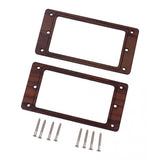 Max Rosewood Humbucker Pickup Mounting Ring Frame w/ Screws for Guitar Parts