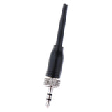 Max 1x 3.5mm Lock Stereo Jack Plug DIY Audio Connector for Microphone Black 6cm