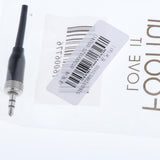 Max 1x 3.5mm Lock Stereo Jack Plug DIY Audio Connector for Microphone Black 6cm