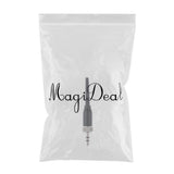 Max 1x 3.5mm Lock Stereo Jack Plug DIY Audio Connector for Microphone Black 6cm