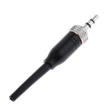 Max 1x 3.5mm Lock Stereo Jack Plug DIY Audio Connector for Microphone Black 6cm