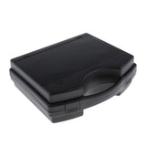 Maxbell 1x Durable Plastic Microphone Storage Case Box Fit 2 Mic Microphone Black