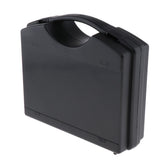 Maxbell 1x Durable Plastic Microphone Storage Case Box Fit 2 Mic Microphone Black
