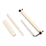 Max Guitar Bridge Replacement Bone Nut w/ Truss for Acoustic Folk Guitar Beige