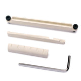Max Guitar Bridge Replacement Bone Nut w/ Truss for Acoustic Folk Guitar Beige