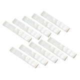 Max Pack of 10 Decorate Inlay Material White Mother of Pearl Shell Blanks 2mm