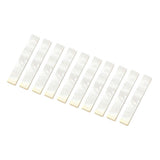 Max Pack of 10 Decorate Inlay Material White Mother of Pearl Shell Blanks 2mm
