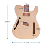 Max Unfinished Guitar Body Mahogany Wood Blank Guitar Barrel for Electric Guiar