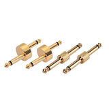 Max 4 Pcs/Set Guitar Effect Pedal Convert Connector Plug Accessory Golden