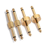 Max 4 Pcs/Set Guitar Effect Pedal Convert Connector Plug Accessory Golden