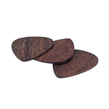 Max 3pcs Rosewood Guitar Ukulele Picks Plectrums for Guitarist Musician Parts