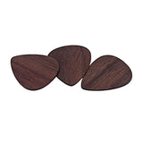 Max 3pcs Rosewood Guitar Ukulele Picks Plectrums for Guitarist Musician Parts