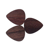 Max 3pcs Rosewood Guitar Ukulele Picks Plectrums for Guitarist Musician Parts