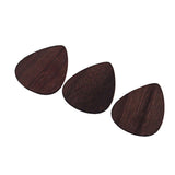 Max 3pcs Rosewood Guitar Ukulele Picks Plectrums for Guitarist Musician Parts