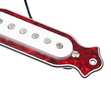 Max 6 String Acoustic Guitar Soundhole Magnetic Pickup with Volume & Tone Red