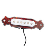 Max 6 String Acoustic Guitar Soundhole Magnetic Pickup with Volume & Tone Red