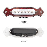 Max 6 String Acoustic Guitar Soundhole Magnetic Pickup with Volume & Tone Red