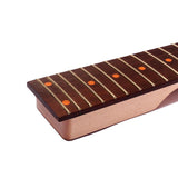 Max Guitar Neck 24 Frets For Electric Guitar Replacement Right Handed Black Head