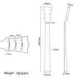 Max 22 Fret Maple Wood Fretboard Guitar Neck For LP Junior Electric Guitar DIY