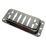 Max 1x Mini Brass Humbucker Pickup Cover for Electric Guitar Durable Chrome