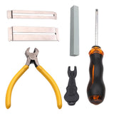 Max Guitar Fingerboard Protector Fret Guards Puller Leveling Luthier Tool Kit