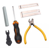 Max Guitar Fingerboard Protector Fret Guards Puller Leveling Luthier Tool Kit