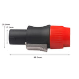 Max Maxb 4pins NL4FC Speaker Connector Aviation Plug Professional Audio Plug red