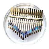 Max 17 Keys Thumb Piano Kalimba Acylic Clear Portable Beginner Piano
