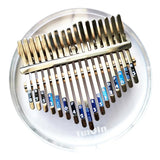 Max 17 Keys Thumb Piano Kalimba Acylic Clear Portable Beginner Piano