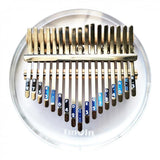Max 17 Keys Thumb Piano Kalimba Acylic Clear Portable Beginner Piano