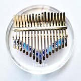Max 17 Keys Thumb Piano Kalimba Acylic Clear Portable Beginner Piano