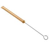 Max Wood Drum Sticks 2pcs Retractable Drum Wire Brushes w/ Handle w/ Storage Bag