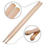 Max Wood Drum Sticks 2pcs Retractable Drum Wire Brushes w/ Handle w/ Storage Bag