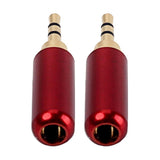 Max 2.5mm 3 Poles Male Plug Aluminum Stereo Plug Wire Connector Plug Earphone