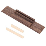 Max Rosewood Ukulele Bridge Set Bone and Nut Saddle Point for Ukulele Accessory