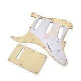 Max Prewired-Loaded Single Coil 3 Ply SSS Pickguard for Electric Guitar Parts