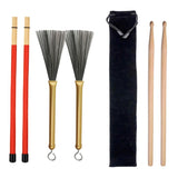 Max Wood 5A Drumsticks & Wire Brushes & Rod Brush Sticks Drum Accessories Parts