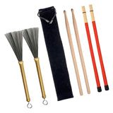 Max Wood 5A Drumsticks & Wire Brushes & Rod Brush Sticks Drum Accessories Parts