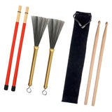 Max Wood 5A Drumsticks & Wire Brushes & Rod Brush Sticks Drum Accessories Parts