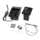 Maxbell Guitar Pickup EQLC-5 Band Guitar Preamp EQ Tuner Piezo W / Volume Control