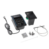 Maxbell Guitar Pickup EQLC-5 Band Guitar Preamp EQ Tuner Piezo W / Volume Control