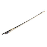 Maxbell 4/4 Full Size Carbon Fiber Violin Bow with Carved Tail Good Balance Black
