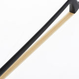 Maxbell 4/4 Full Size Carbon Fiber Violin Bow with Carved Tail Good Balance Black