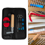 Maxbell 1 Set Professional Piano Tuning Hammer Wrench Tool Kit Mute Tools with Case