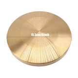 Max Maxb Metal Hand Gong Traditional Instrument Cymbal with Round Play Hammer 15.5cm