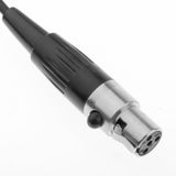 Maxbell 4 Pin Lavalier Microphone Condenser Lapel Tie Clip for Wireless Transmitter